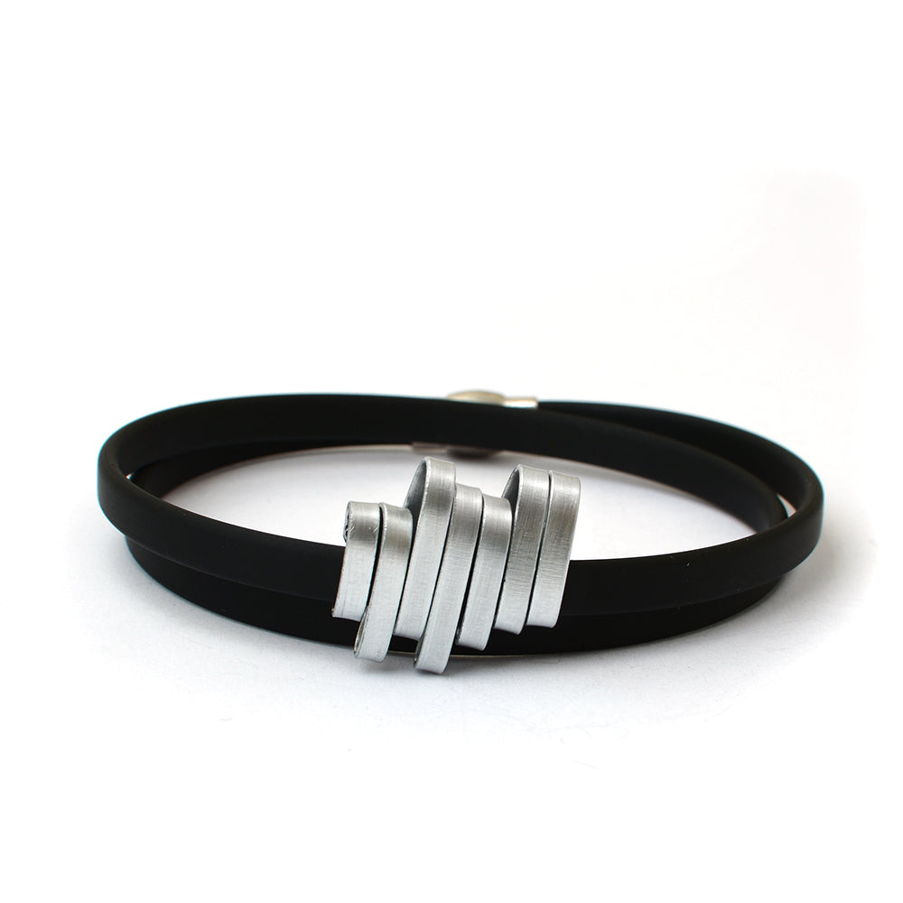 VIA CAOUTCHOUC MEN'S BRACELET