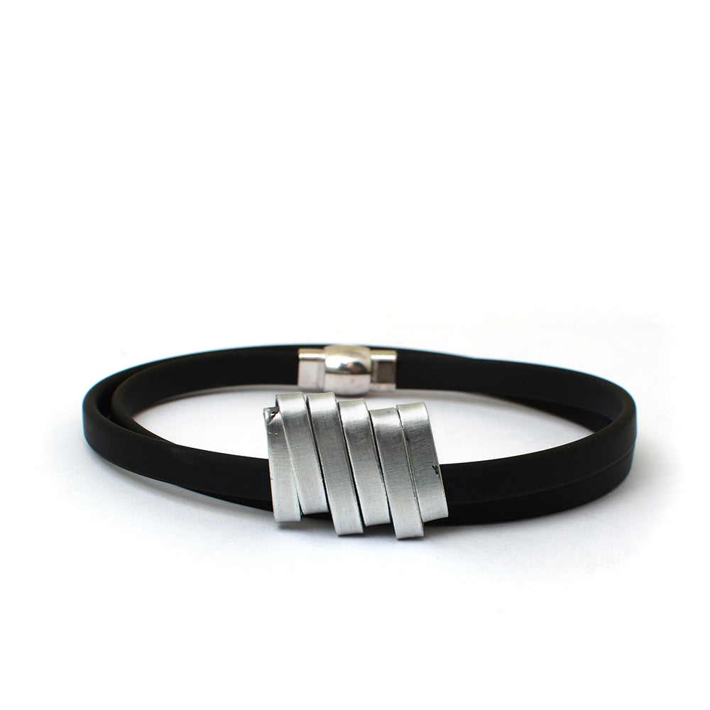VIA CAOUTCHOUC MEN'S BRACELET