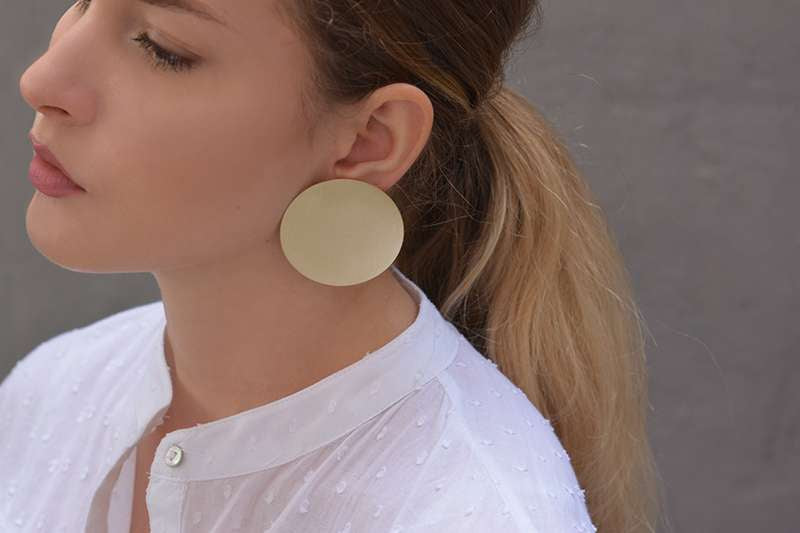 CAILLOU BRASS EARRINGS