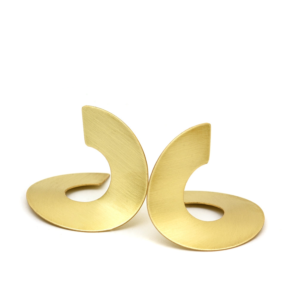 GYRE BRASS EARRINGS
