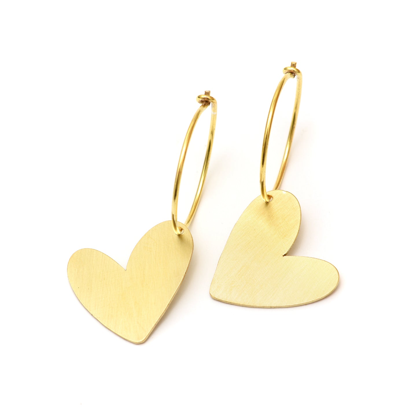 LOVE BRASS EARRINGS