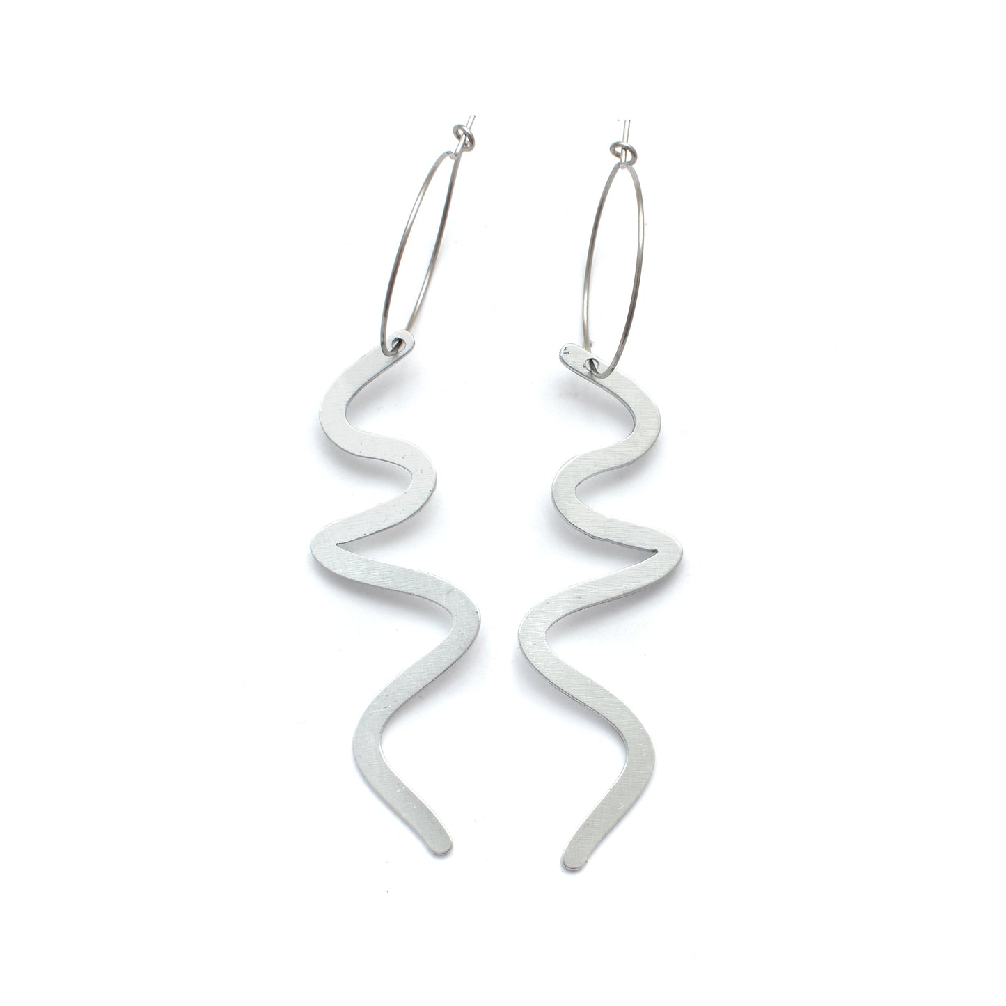 WAVE ZINC EARRINGS
