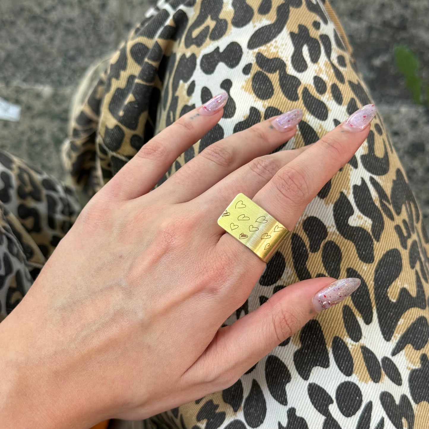 BRASS LOVE RING