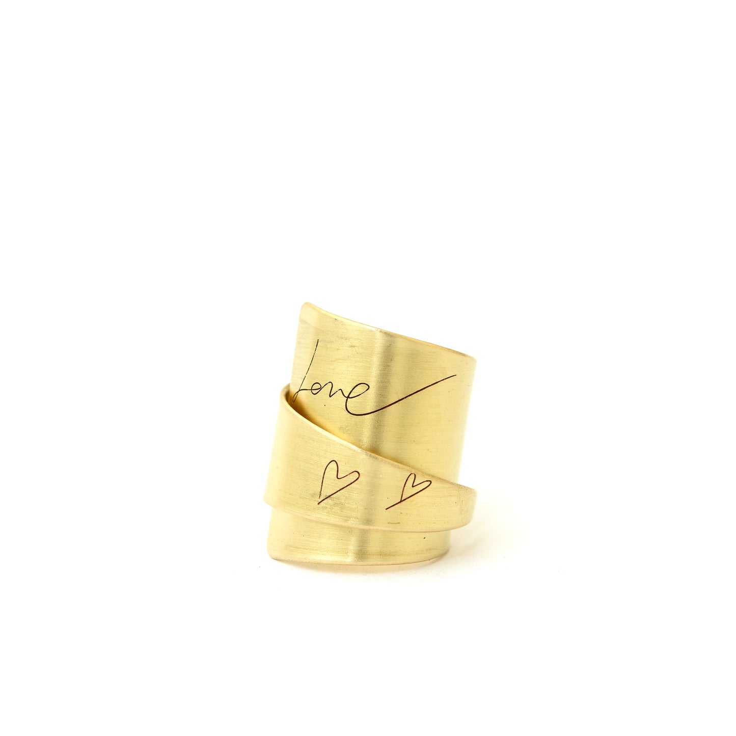 BRASS LOVE RING