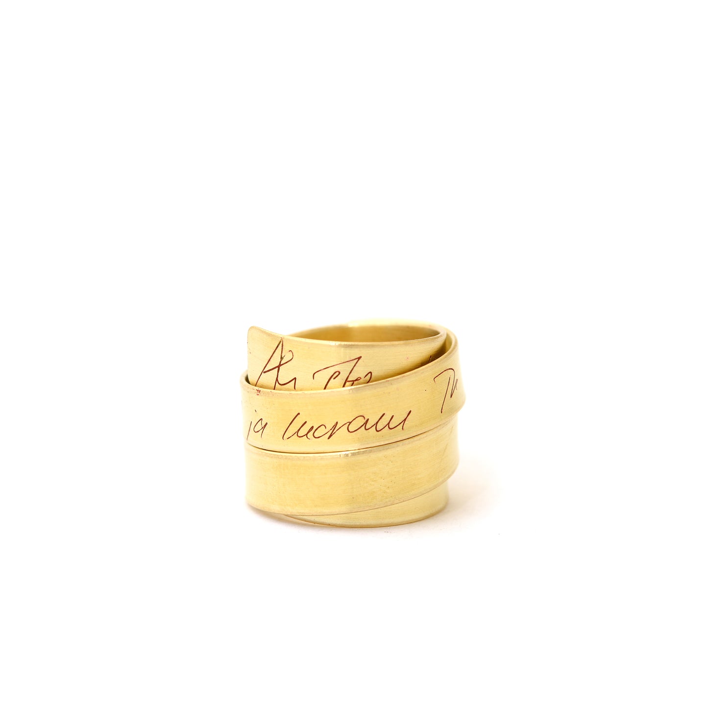 BRASS POEMA RING