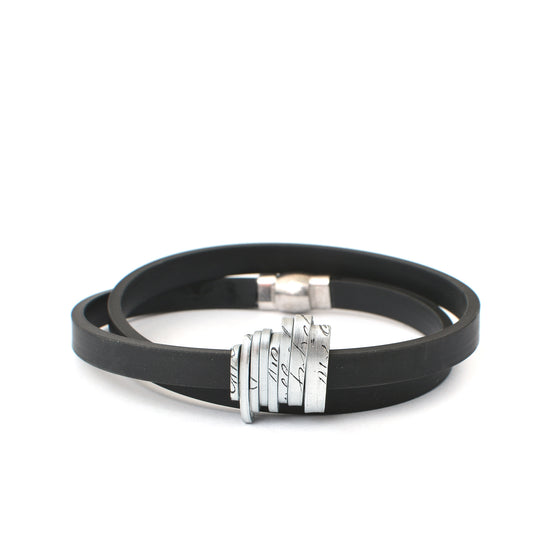 VIA CAOUTCHOUC MEN'S BRACELET