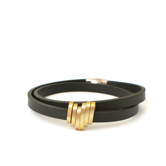 VIA CAOUTCHOUC MEN'S BRACELET