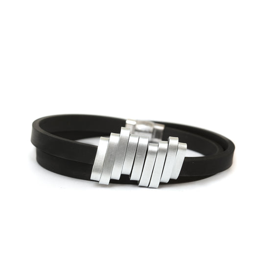 VIA CAOUTCHOUC MEN'S BRACELET