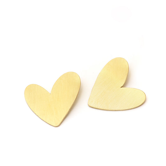 LOVE BRASS EARRINGS