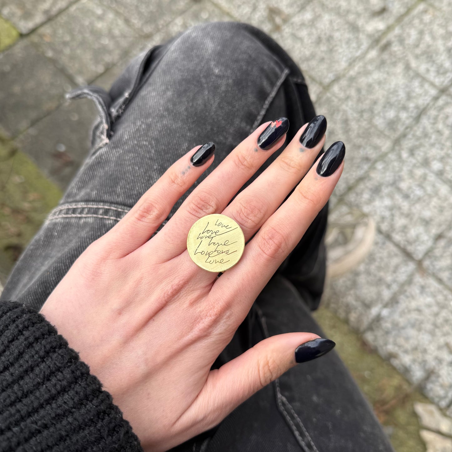 ETAT BRASS RING LOVE