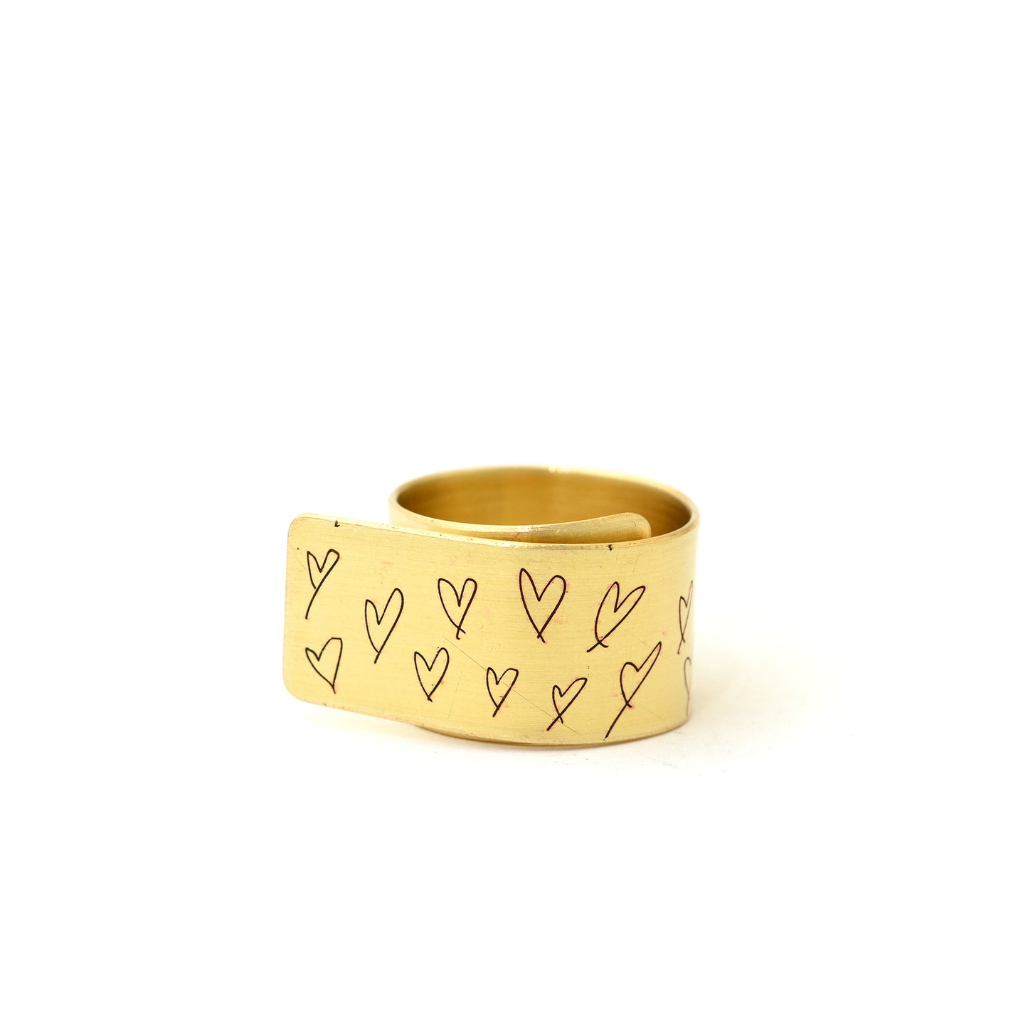 BRASS LOVE RING