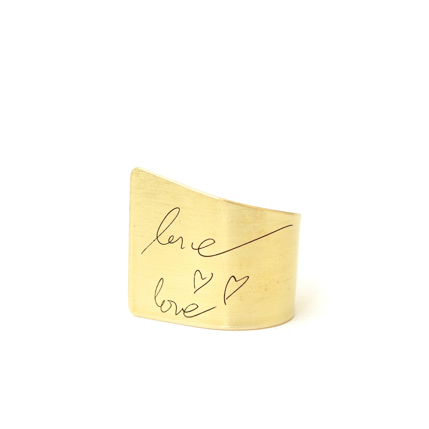 BRASS LOVE RING