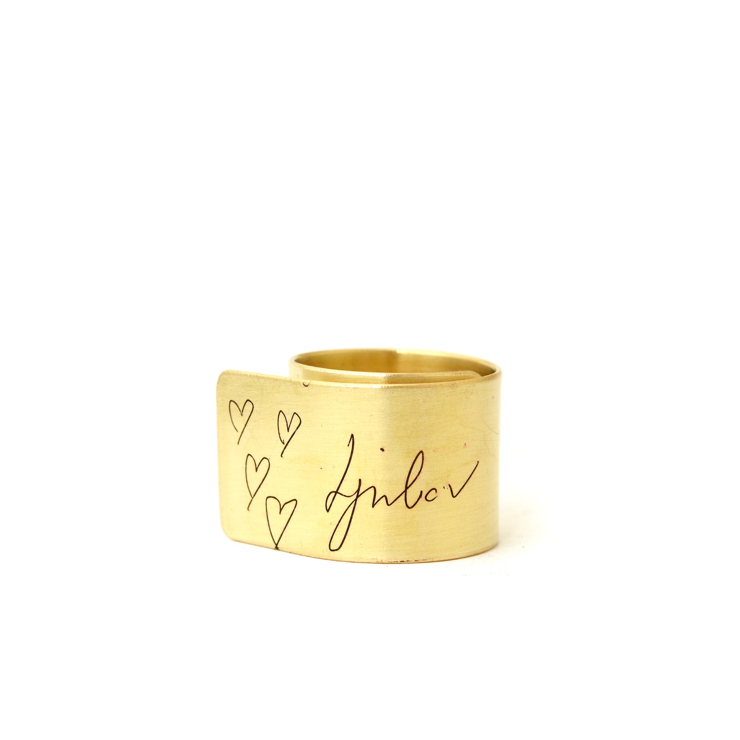 BRASS POEMA RING