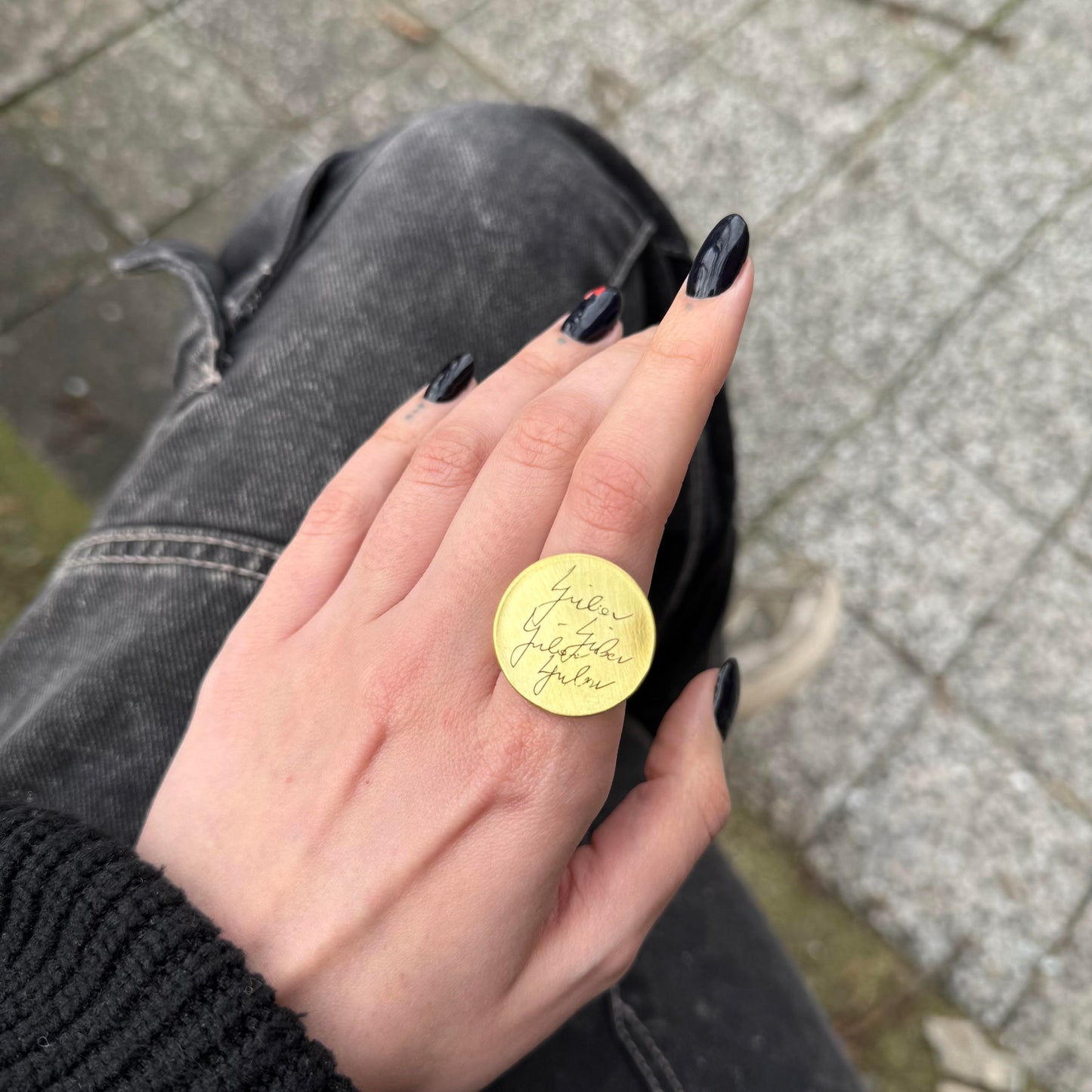 ETAT BRASS RING LOVE